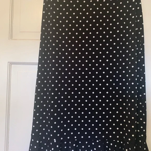 Carole Little Black and White Ruffled Trumpet Skirt - Picture 4 of 4